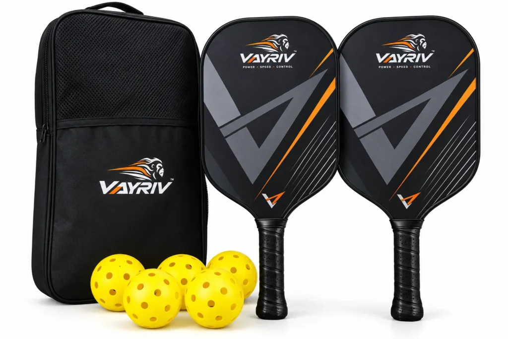 VAYRIV fiberglass pickleball paddle set
